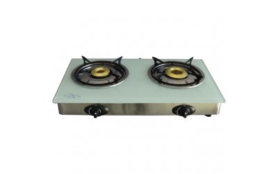 Επιτραπέζια εστία υγραερίου λευκό κρύσταλλο COOK MASTER JΥ-ΤΒ2001W