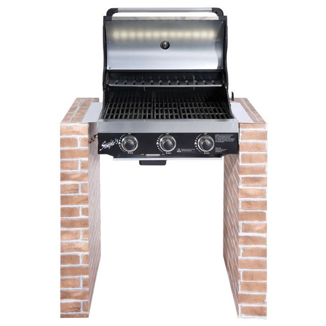 Εντοιχιζόμενο μπαρμπεκιου ανοιχτό