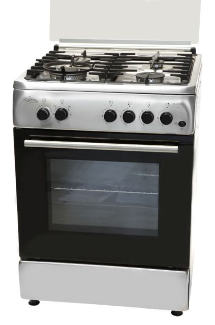 Kουζίνα Ανοξείδωτη Yγραερίου Φυσικού αερίου Cucina Italiana BELLA 60 INOX